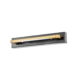 Obrázek pro produkt Nástěnné svítidlo HAYDEN ocel/mramor/akryl staromosaz/černá/bílá LED 9W 2700K stmívatelné - HUDSON VALLEY