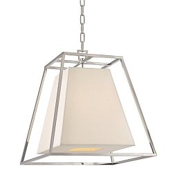 Obrázek pro produkt Závěsné svítidlo KYLE mosaz/hedvábí nikl/bílá E14 4x40W - HUDSON VALLEY