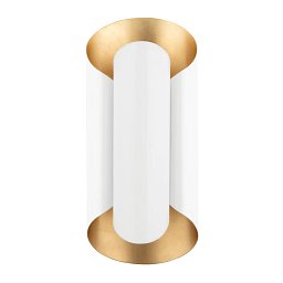 Obrázek pro produkt Nástěnné svítidlo BANKS ocel zlatá/bílá E27 2x40W - HUDSON VALLEY