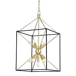 Obrázek pro produkt Závěsné svítidlo GLENDALE mosaz staromosaz E14 9x40W - HUDSON VALLEY