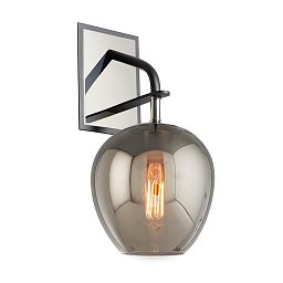 Obrázek pro produkt Venkovní nástěnné svítidlo ODYSSEY kov/sklo nikl/opál E27 1x100W - HUDSON VALLEY (Troy)