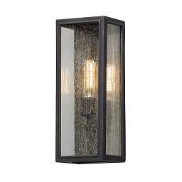 Obrázek pro produkt Nástěnné svítidlo DIXON kov/sklo nikl/kouřová E27 1x60W - HUDSON VALLEY (Troy)