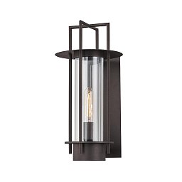 Obrázek pro produkt Venkovní nástěnné svítidlo CARROLL PARK kov/sklo bronz/čirá E27 1x13W - HUDSON VALLEY (Troy)