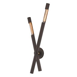 Obrázek pro produkt Nástěnné svítidlo HENDRIX kov bronz E27 2x13W - HUDSON VALLEY (Troy)
