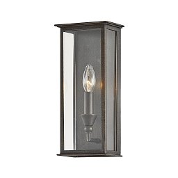 Obrázek pro produkt Venkovní nástěnné svítidlo CHAUNCEY kov/sklo bronz/čirá E14 1x40W - HUDSON VALLEY (Troy)