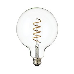 Obrázek pro produkt LED žárovka G125 6W E27 230V čirá stmívatelná SPIRAL FILAMENT stmívatelná 4ks - HUDSON VALLEY