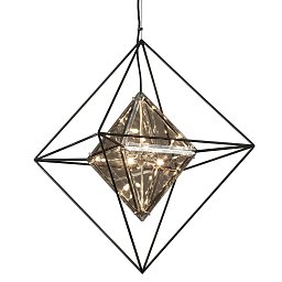 Obrázek pro produkt Závěsné svítidlo EPIC kov/sklo železo/topaz G9 6x6W - HUDSON VALLEY (Troy)