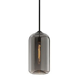 Obrázek pro produkt Závěsné svítidlo DISTRICT kov/sklo černá/kouřová E27 1x40W - HUDSON VALLEY (Troy)