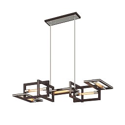 Obrázek pro produkt Závěsné svítidlo ENIGMA kov bronz/ocel E27 5x40W - HUDSON VALLEY (Troy)