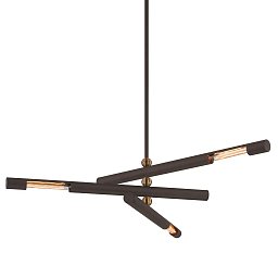 Obrázek pro produkt Závěsné svítidlo HENDRIX kov bronz E27 3x13W - HUDSON VALLEY (Troy)