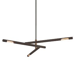 Obrázek pro produkt Závěsné svítidlo HENDRIX kov bronz E27 3x13W - HUDSON VALLEY (Troy)
