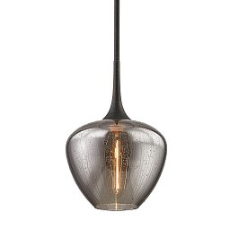 Obrázek pro produkt Závěsné svítidlo WEST END kov/sklo bronz/kouřová E27 1x13W - HUDSON VALLEY (Troy)