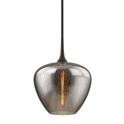 Obrázek pro produkt Závěsné svítidlo WEST END kov/sklo bronz/kouřová E27 1x13W - HUDSON VALLEY (Troy)