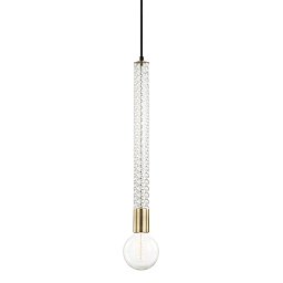 Obrázek pro produkt Závěsné svítidlo PIPPIN ocel staromosaz E27 1x40W - HUDSON VALLEY (Mitzi)