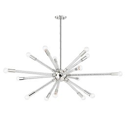 Obrázek pro produkt Závěsné svítidlo PIPPIN ocel nikl E14 15x40W - HUDSON VALLEY (Mitzi)