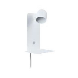 Nástěnné svítidlo Malena 5W GU10 bílé USB-C - PAULMANN Obrázek pro produkt Nástěnné svítidlo Malena 5W GU10 bílé USB-C - PAULMANN