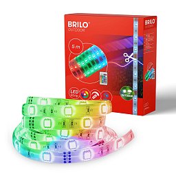 RGB LED pásek 500 cm 0,1W bílé - BRILO Obrázek pro produkt RGB LED pásek 500 cm 0,1W bílé - BRILO