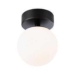 Selection Bathroom LED stropní svítidlo Gove IP44 3000K 230V 5W černá mat/satén - PAULMANN Obrázek pro produkt Selection Bathroom LED stropní svítidlo Gove IP44 3000K 230V 5W černá mat/satén - PAULMANN
