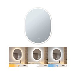LED zrcadlo s osvětlením Mirra IP44 CCT 230V 22W stmívatelné zrcadlo/bílá - PAULMANN Obrázek pro produkt LED zrcadlo s osvětlením Mirra IP44 CCT 230V 22W stmívatelné zrcadlo/bílá - PAULMANN