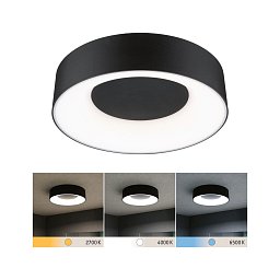 LED stropní svítidlo Casca IP44 CCT 230V 16W černá mat - PAULMANN Obrázek pro produkt LED stropní svítidlo Casca IP44 CCT 230V 16W černá mat - PAULMANN