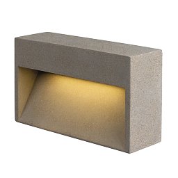 Obrázek pro produkt CONCRETO L WL nástěnné přisazené svítidlo, šedé, 12 W, 570 lm, 3000 K CRI80 - BIG WHITE (SLV)