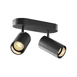 Obrázek pro produkt ASTO TUBE stropní přisazené svítidlo, válcové, max. 2x 10 W, černé - BIG WHITE (SLV)