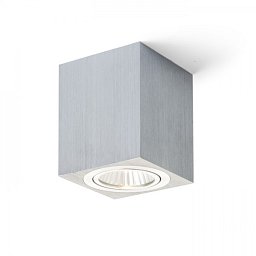 Obrázek pro produkt MAYO čtvercová výklopná přisazená česaný hliník 230V/700mA LED 9 - RED - DESIGN RENDL