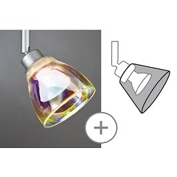 Stínidlo DecoSystems max.50W, Wolbi Dichroic - PAULMANN Obrázek pro produkt Stínidlo DecoSystems max.50W, Wolbi Dichroic - PAULMANN