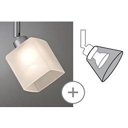 Stínidlo DecoSystems max.50W, Quad bílá - PAULMANN Obrázek pro produkt Stínidlo DecoSystems max.50W, Quad bílá - PAULMANN