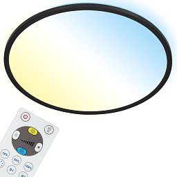 Obrázek pro produkt Slim CCT svítidlo LED panel, pr. 42 cm, 22 W, černá - BRILO