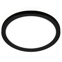 Obrázek pro produkt Slim svítidlo LED panel, pr. 19 cm, 12 W, černá - BRILO