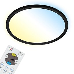 Obrázek pro produkt Slim CCT svítidlo LED panel, pr. 29,3 cm, 18 W, černá - BRILO
