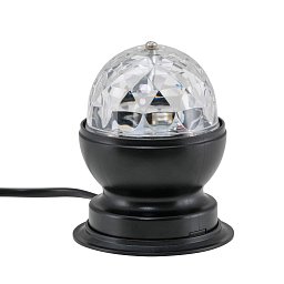 Obrázek pro produkt AKCE - RGB LED stolní lampa, pr. 8,8 cm, 3 W, černá - BRILO