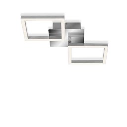 Obrázek pro produkt LED stropní svítidlo, 47 cm, 1200 LM, 16 W, hliník-chrom - BRILO