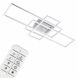 Obrázek pro produkt LED CCT rám 104 cm 2x19W 2500lm chrom - BRILO