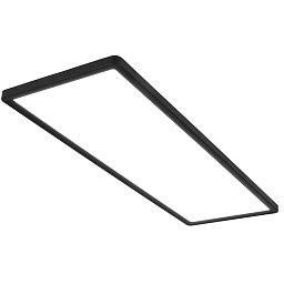 Obrázek pro produkt Ultraplochý LED panel s přímým a nepřímým osvětlením, 29,3 cm, LED, 22 W, 3000 lm, černá - BRILO