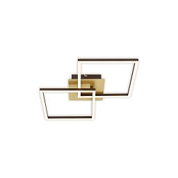 Obrázek pro produkt LED stropní svítidlo, 62 cm, 11 W, 1200 lm, zlatá-hnědá - BRILO