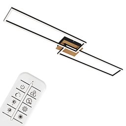 Obrázek pro produkt LED CCT rám 110 cm 40W 2x2200lm dřevo-černá - BRILO