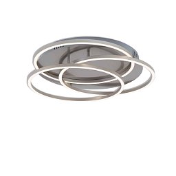 Obrázek pro produkt LED stropní svítidlo, pr. 52,5 cm, 56 W, matný nikl - BRILONER