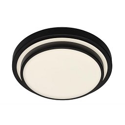 Obrázek pro produkt LED stropní svítidlo, pr. 33,8 cm, 18 W, černá - BRILONER