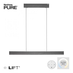 LED závěsné svítidlo PURE-E-MOTION šedá elektricky nastavitelná výška 2700-5000K - PAUL NEUHAUS Obrázek pro produkt LED závěsné svítidlo PURE-E-MOTION šedá elektricky nastavitelná výška 2700-5000K - PAUL NEUHAUS