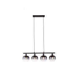 Obrázek pro produkt Závěsné svítidlo ZEA 4x E14 25W sklo kouřové / černá - LEUCHTEN DIREKT / JUST LIGHT
