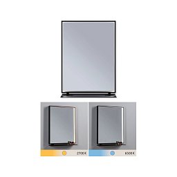 LED zrcadlo s osvětlením Miro IP44 měnitelná bílá 230V 11W zrcadlo/černá mat - PAULMANN Obrázek pro produkt LED zrcadlo s osvětlením Miro IP44 měnitelná bílá 230V 11W zrcadlo/černá mat - PAULMANN