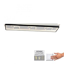 Obrázek pro produkt MAILAK LED stropní svítidlo hranaté černá/bílá, přepínatelné teple bílé světlo 3000K - PAUL NEUHAUS