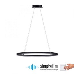 Obrázek pro produkt TITUS LED závěsné svítidlo oválné 40x40 antracit stmívatelné paměťová funkce SimplyDim 3000K - PAUL NEUHAUS