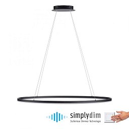 Obrázek pro produkt TITUS LED závěsné svítidlo oválné 56x56 antracit stmívatelné paměťová funkce SimplyDim 3000K - PAUL NEUHAUS