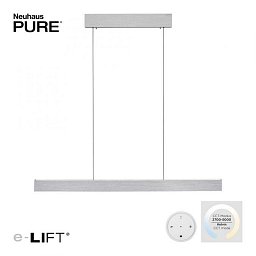 Obrázek pro produkt Paul Neuhaus LED závěsné svítidlo PURE-E-MOTION elektricky nastavitelná výška 2700-5000K hliník - PAUL NEUHAUS