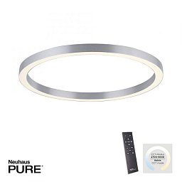 Obrázek pro produkt Paul Neuhaus LED stropní svítidlo PURE Lines 70x70 CCT dálkový ovladač 2700-5000K hliník - PAUL NEUHAUS