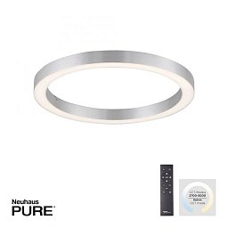 Obrázek pro produkt Paul Neuhaus LED stropní svítidlo PURE Lines 50x50 CCT dálkový ovladač 2700-5000K hliník - PAUL NEUHAUS