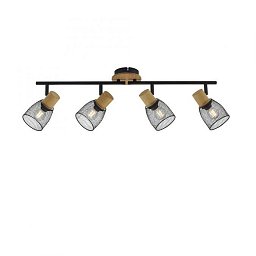 Obrázek pro produkt TAMIS Stropní svítidlo 4-ramenné dřevo/kov E14, nastavitelné - LEUCHTEN DIREKT / JUST LIGHT
